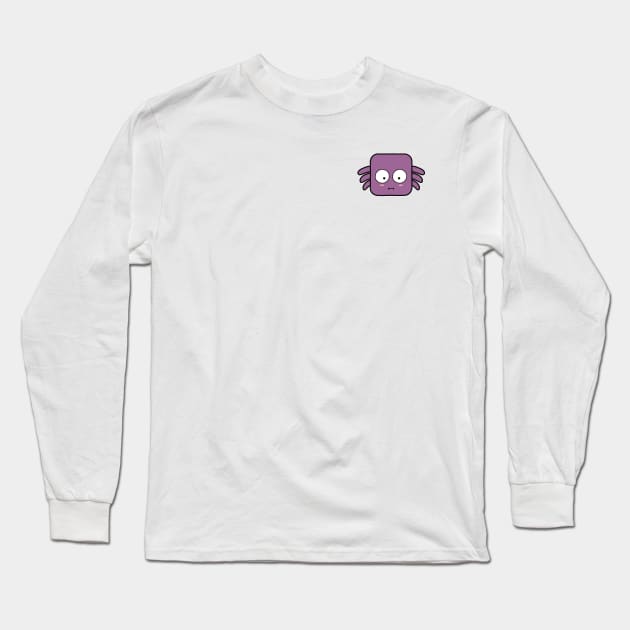 Kawaii Square Spider Long Sleeve T-Shirt by Luna Illustration